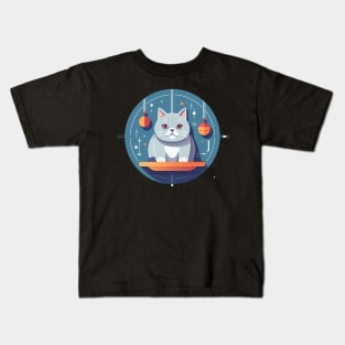British Shorthair Cat Xmas Ornament, Love Cats Kids T-Shirt